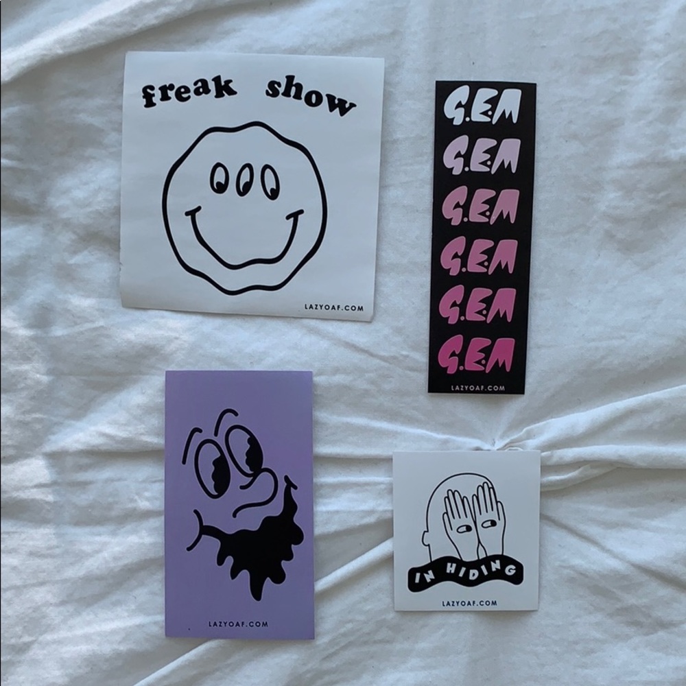 Lazy oaf stickers